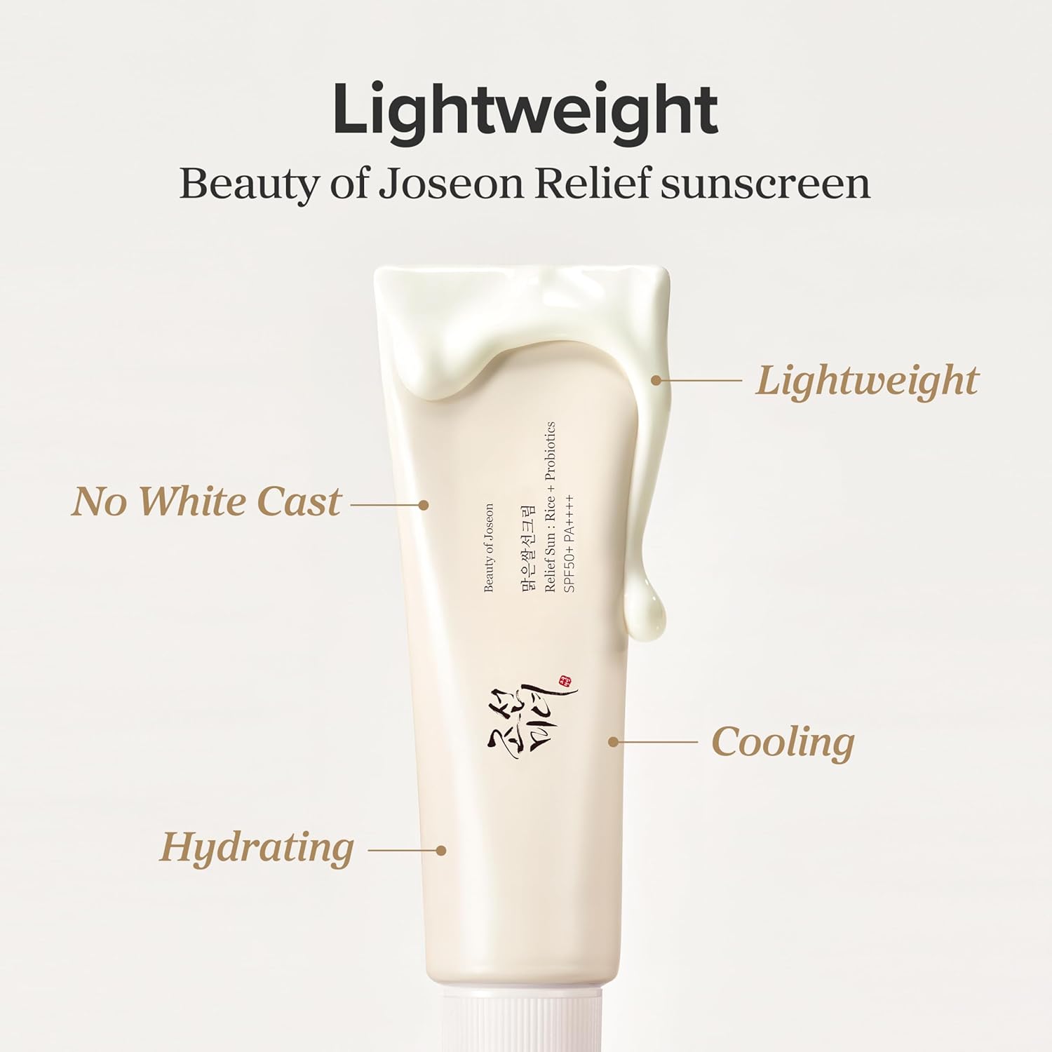 Joseon Relief Sun Rice + Probiotics Sunscreen for face moisturizing sunblock with SPF 50